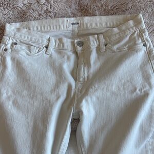 Hudson Jeans Women's Cream Straight Leg Jeans